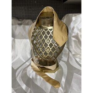 Dimoggio Vintage 90s Gold Ombre Gangster Handmade Pure Silk Wide Necktie Tie